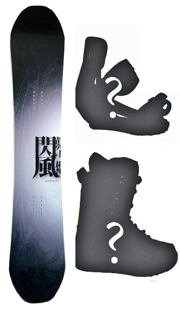 151cm Makuw Seppan Sempuw Rocker Snowboard, Build a Package with Boots and Bindings.