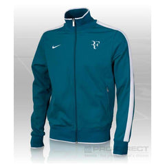 Nike Roger Federer RF Tennis Jacket Teal Track Warm Up 2010 French Open L  XXL