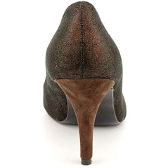 $100 NEW Nina Frosti Bronze Burnish Frosti High Heel Shoes 6 Sexy Peeptoe AR25