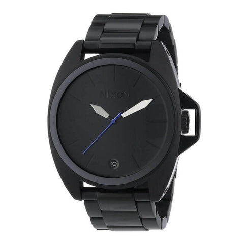 Nixon Men's Anthem Reign Supreme Analog Display Black blue dial Watch 43mm Rare