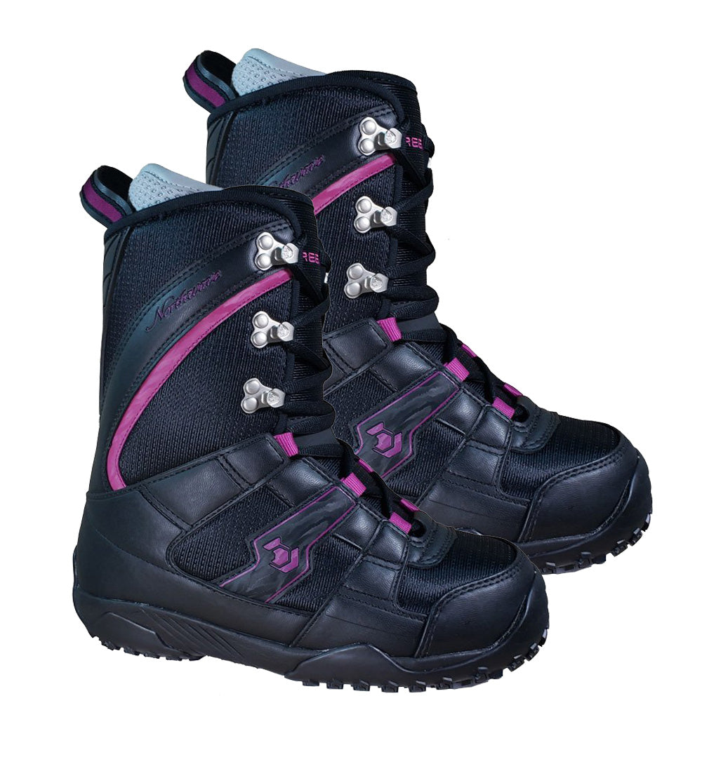 Northwave Freedom JP  Snowboard Boots Black Purple Kids 5-5.5 Mondo 23.5