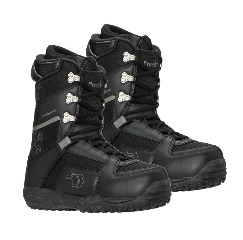 Northwave Freedom Lace Snowboard Boots Black Anthra Womens 10.5