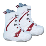 Northwave Freedom Snowboard Boots White Red Womens Size 6 6.5 MP 23.5
