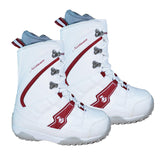 Northwave Freedom Lace Snowboard Boots White Red Women Size 5.5 6 mondo 23
