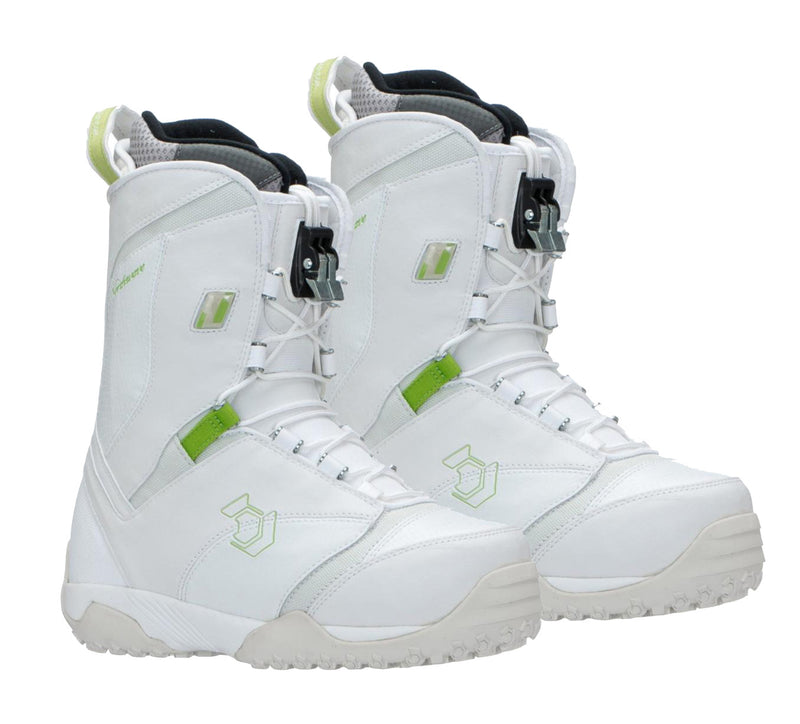 Northwave Legend Super Lace Snowboard Boots Blem White Lime Womens 6.5 7 Euro 37.5