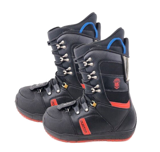 Burton Progression Black/Red Mens Used Snowboard Boots 8