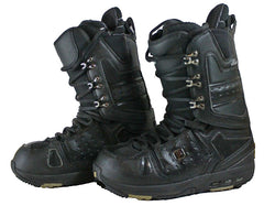 Burton Hail Black Used Snowboard Boots Mens 10.