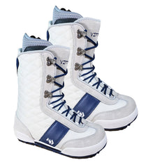 Northwave Vintage Snowboard Boots White Grey Blue, Womens 7 7.5 Mondo 24.5