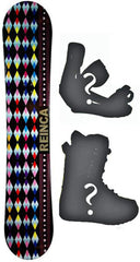 140cm Reinca Japan Black Rocker Snowboard, Build a Package with Boots and Bindings.