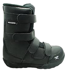 Rossignol Pure Mountain Crumb Velcro Kids USED Snowboard Boots Size 2 Black