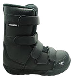 Rossignol Pure Mountain Crumb Velcro Kids USED Snowboard Boots Size 4 Black