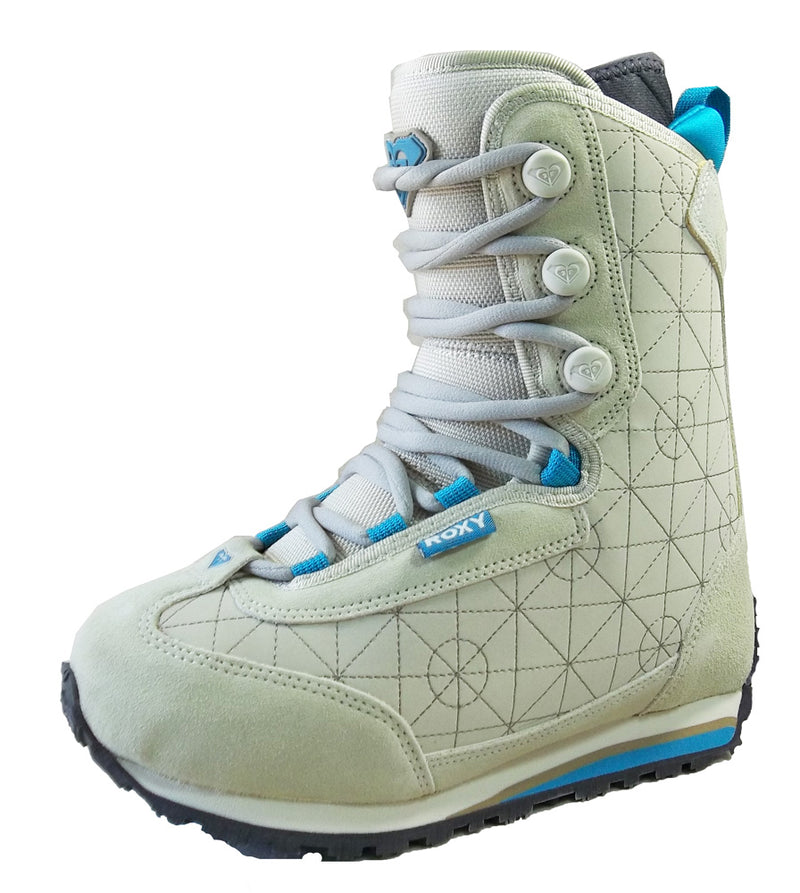 Roxy Track Lace Womens Snowboard Boots Size 5 Tan/Ocean