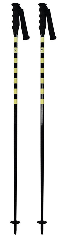Swix Convict Freeride Aluminum Ski Skiing Pole with Tab Grip, Yellow-Black 130-135cm