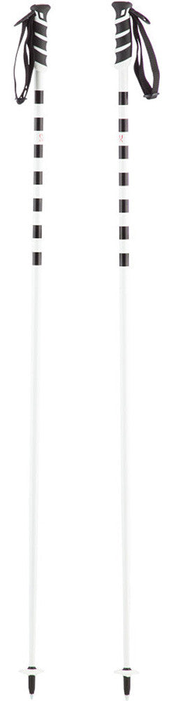 Swix Convict Freeride Aluminum Ski Skiing Pole with Tab Grip, Black/White 90-95-100cm