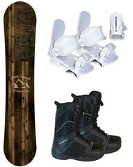 Symbolic Freedom Men's Snowboard And Bindings With Boots 3PC Complete Package All Size & Wide
