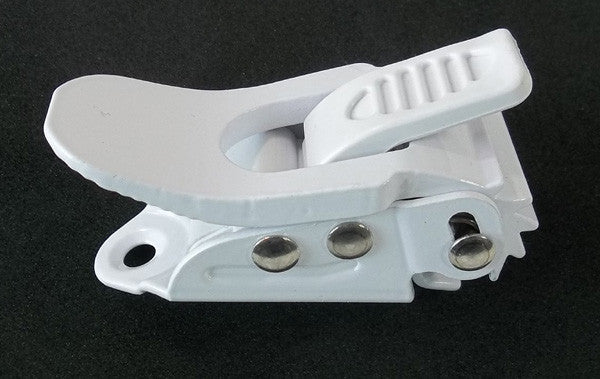 Replacement Buckle Rachit for Snowboard Bindings Each 6 cm x 3cm White symbolic