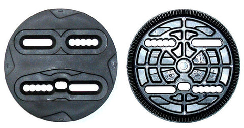 Replacement Discs for Most Small-Medium Snowboard Bindings 7.5 inner -9.5 cm outer Black
