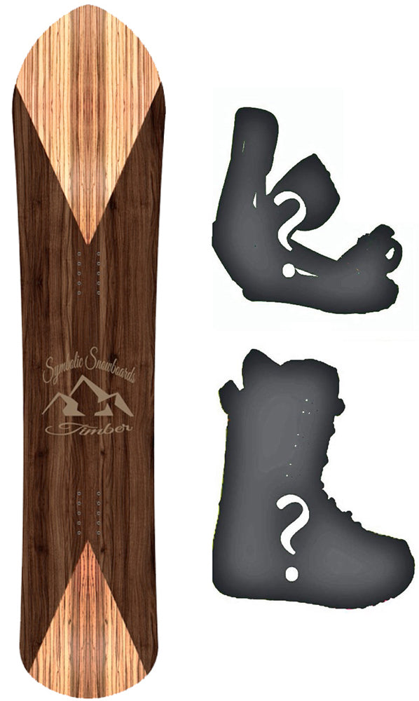 143cm Symbolic Timber Wood Grain 2023 Powder Fish POW Wide Snowboard or build a package