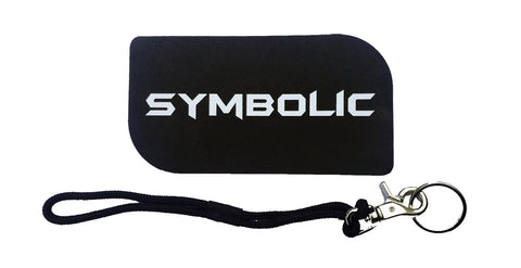 Burton Chrome Leash and Symbolic Snowboard Stomp pad Black Mat 2pc Combo