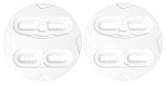 White Replacement Discs for Most 3D 4x4 4x2 Small-Medium Snowboard Bindings 7.5 inner -9.5 cm outer