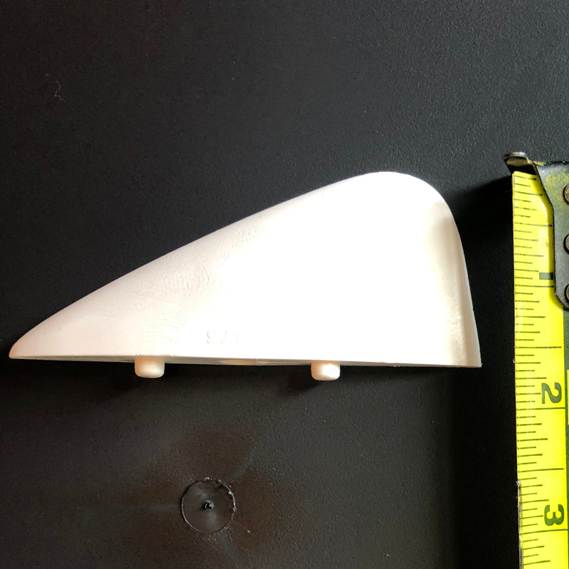 1 5/8" x 4" Wakeboard Wakeskate Fin 1/4 20 single hole mount insert